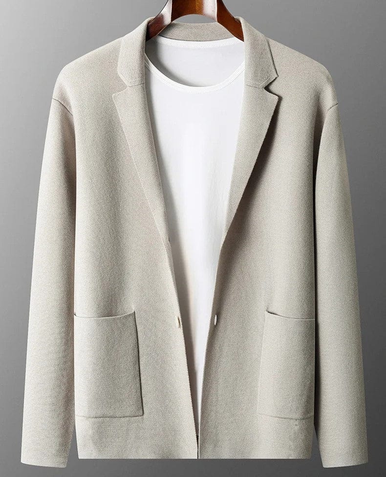 LENZ - Gestrickter Cardigan Herrenanzug