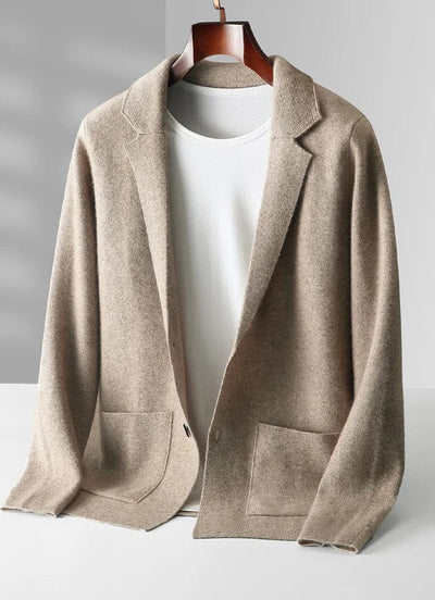 LENZ - Gestrickter Cardigan Herrenanzug