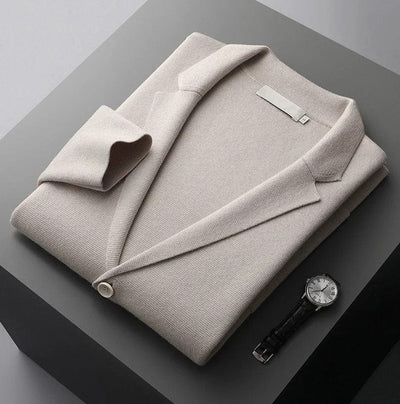 LENZ - Gestrickter Cardigan Herrenanzug