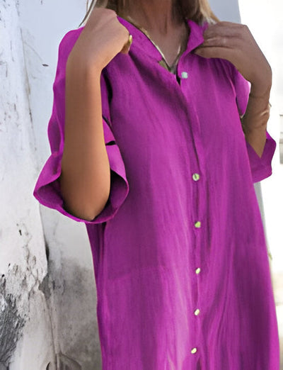 Solène | weites, lässiges kleid mit halben armeln