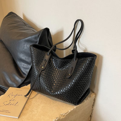 LOU - Vintage Geflochtene Handtasche 2024