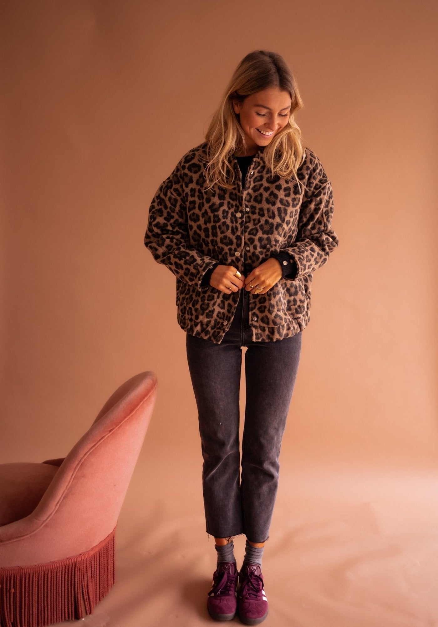 Luna | Stylische Jacke mit angesagtem Leopardenmuster