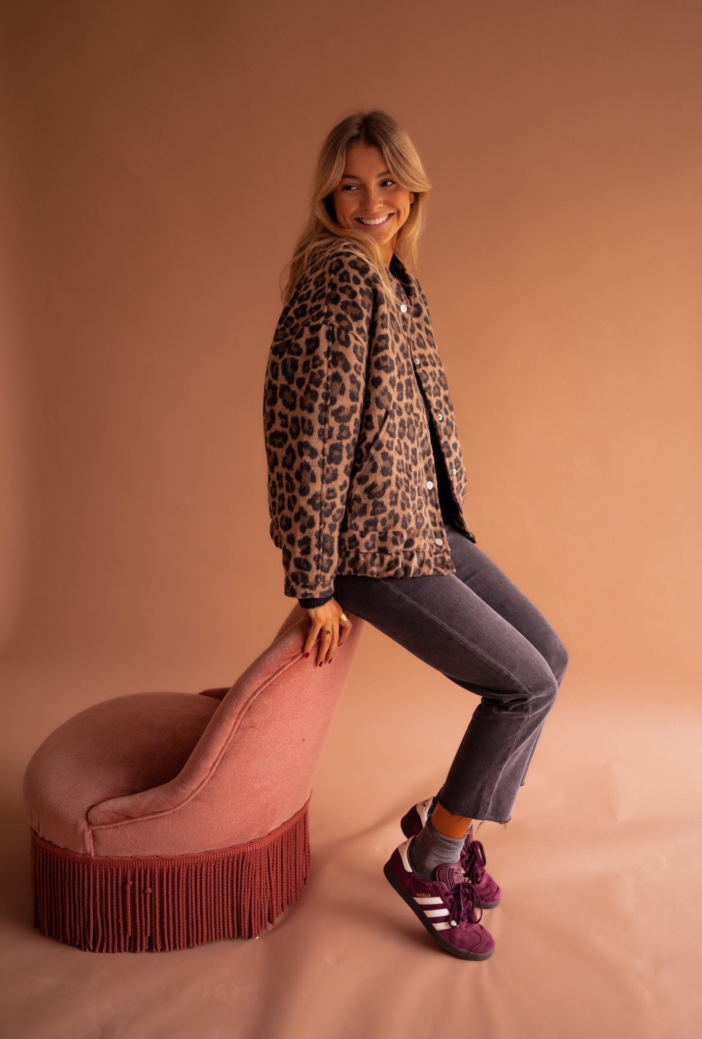 Luna | Stylische Jacke mit angesagtem Leopardenmuster