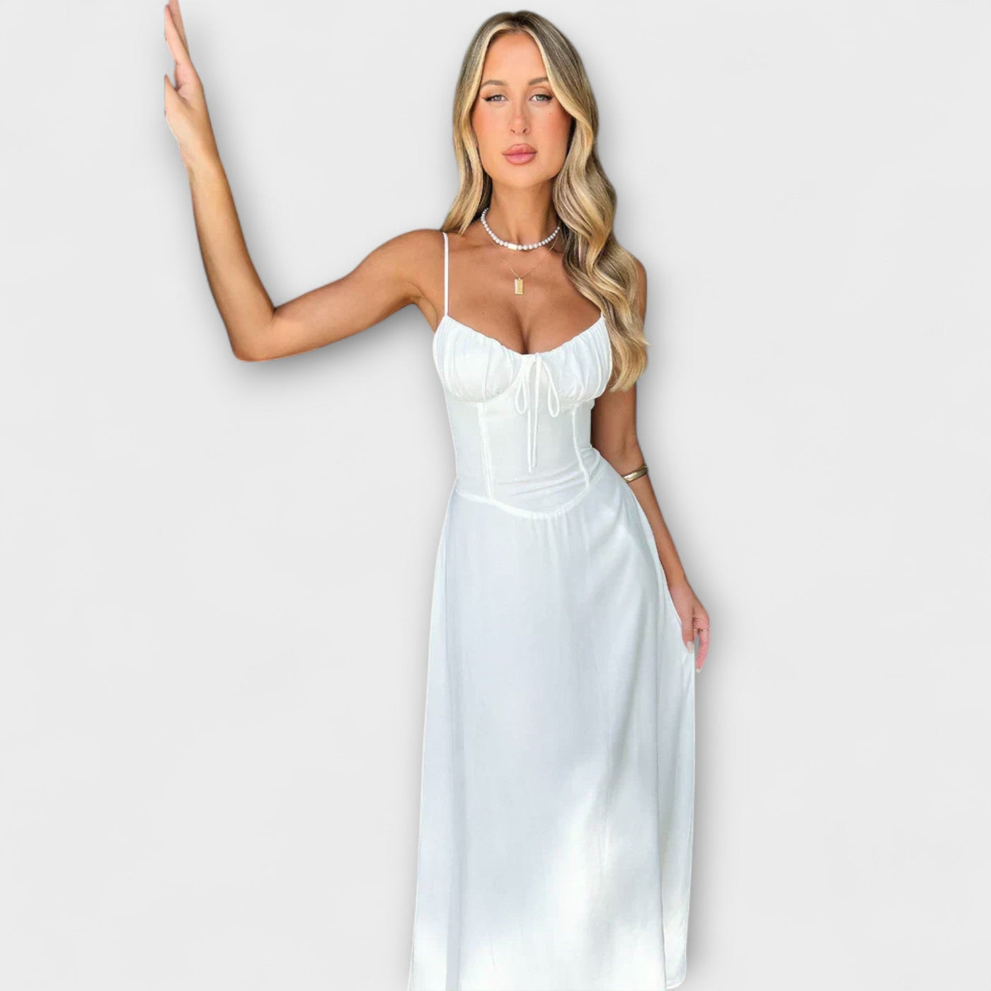 Estelle – Zartes Trägerkleid in sanftem Pastell