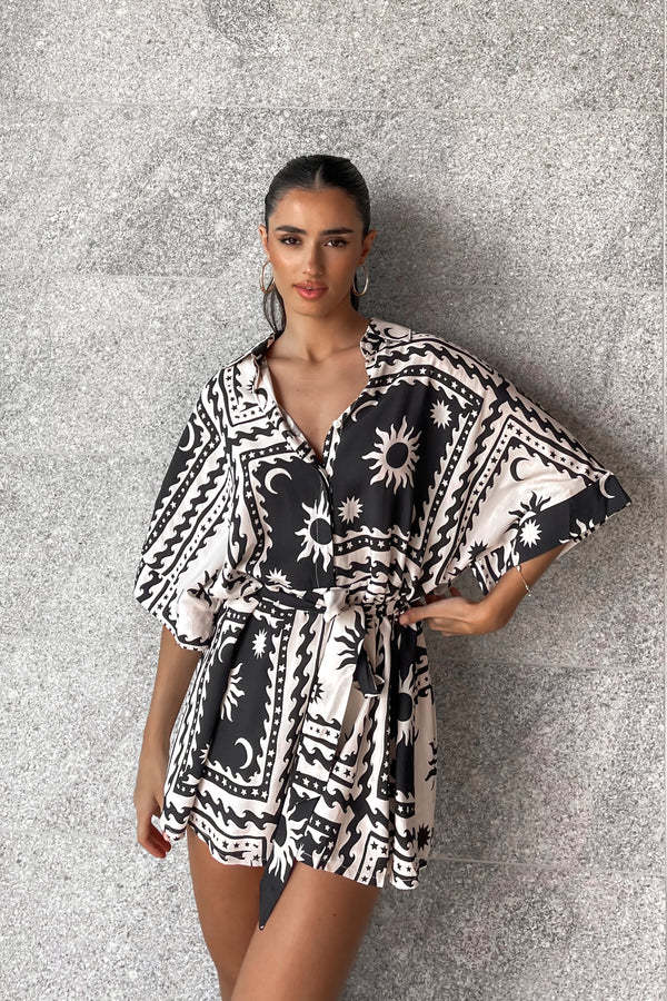 MARITES - Schicker Strand-Print-Overall