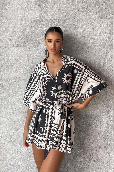 MARITES - Schicker Strand-Print-Overall