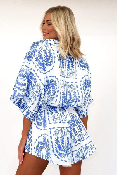MARITES - Schicker Strand-Print-Overall