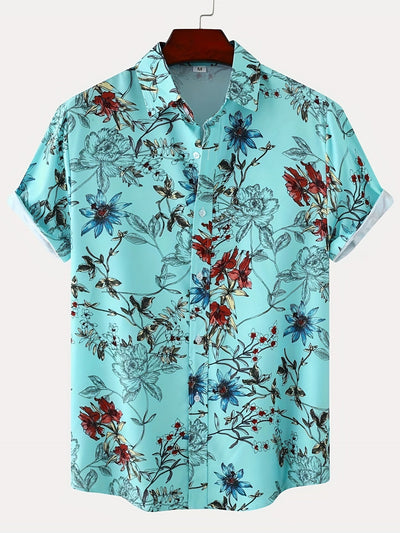 Modernes geblümtes Herren-Sommerhemd - Rocco