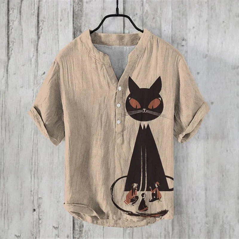 Modisches Leinen-Seiden-Sommerhemd für Männer - Rendon