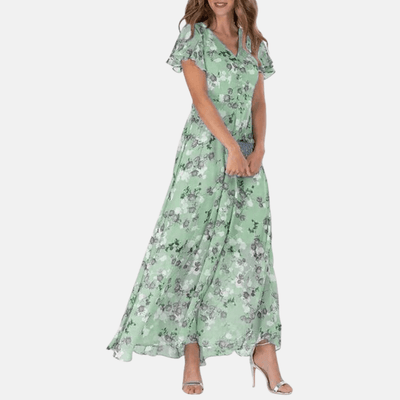 Susanna | Elegantes und fließendes Kleid in A-Linie mit Blumenmuster für Frauen