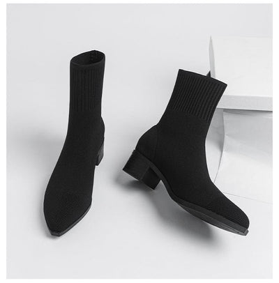 NAIAH - Rutschfeste Strickstiefel mit Gummisohle 2024