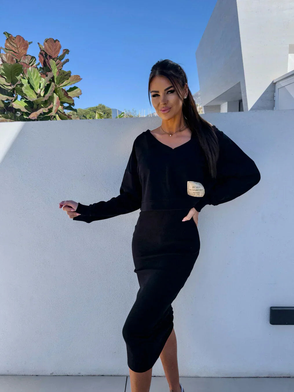 Laurine – Elegantes und Bequemes Set aus Kleid und Sweatshirt für einen Schick-lässigen Look