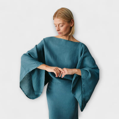 Talina – Kimono-inspiriertes Kleid mit Bindetail