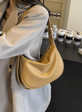 OLAH - Vintage Schultertasche aus weichem Leder