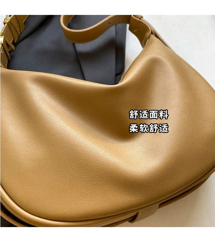 OLAH - Vintage Schultertasche aus weichem Leder