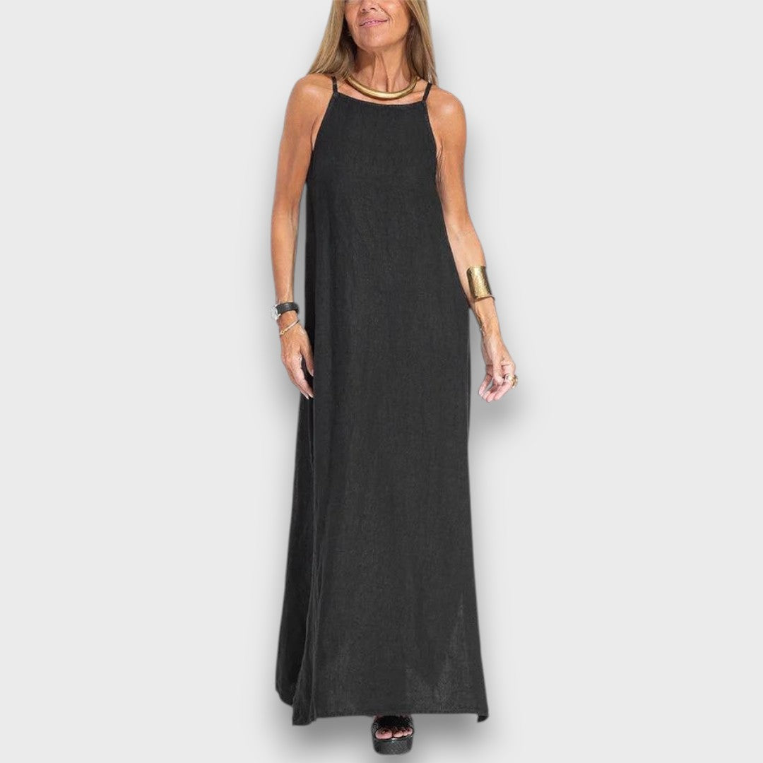 Sena – Leinenkleid mit Seitenschlitz