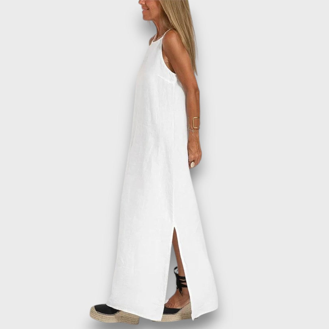 Sena – Leinenkleid mit Seitenschlitz