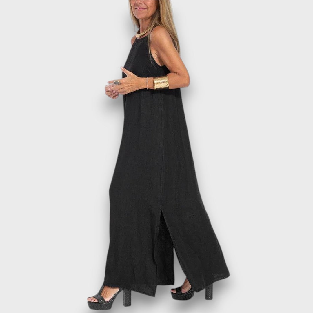 Sena – Leinenkleid mit Seitenschlitz