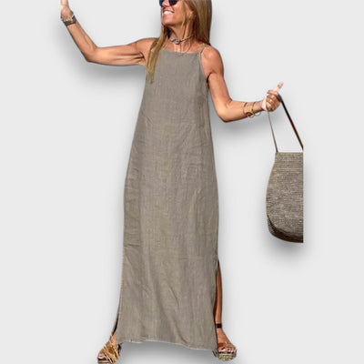Sena – Leinenkleid mit Seitenschlitz