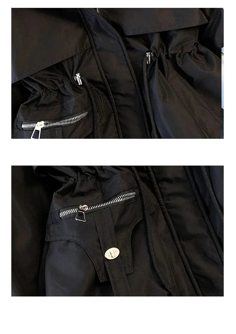 POLLY - Lässige Jacke mit Kunstpelzkragen