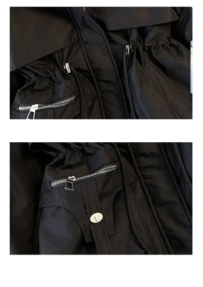 POLLY - Lässige Jacke mit Kunstpelzkragen