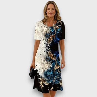 Lorea – Midi-Kleid mit künstlerischer Note