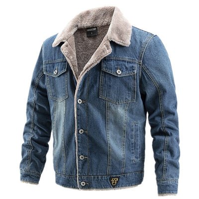 Herren-Jeansjacke mit Futter - Romilo