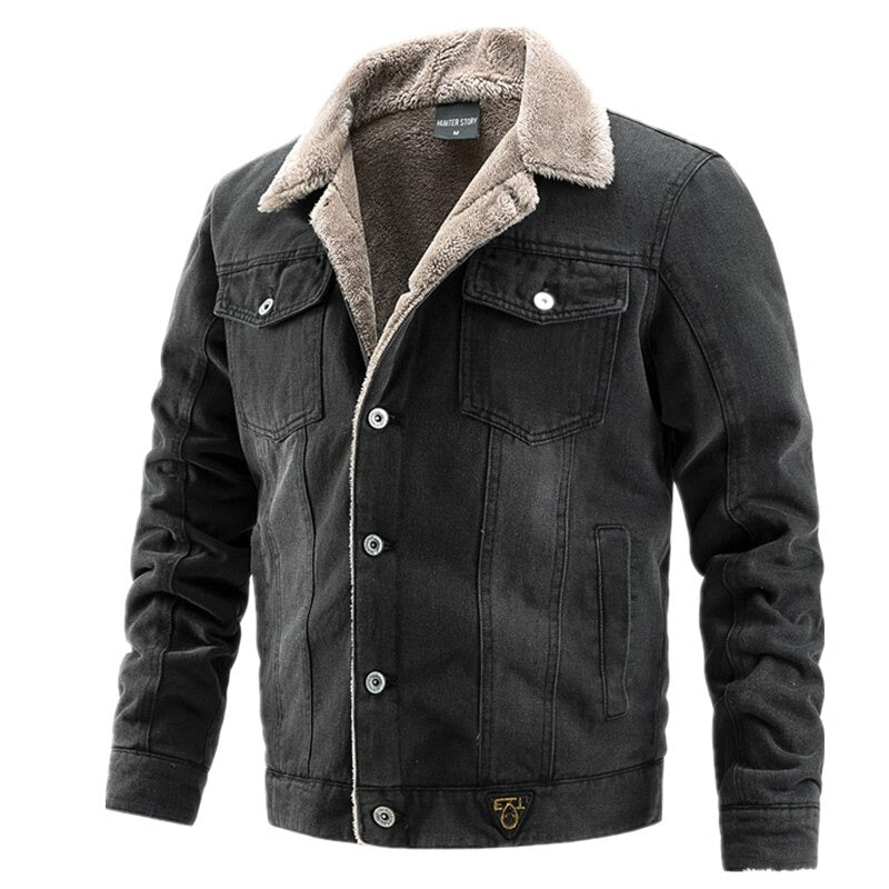 Herren-Jeansjacke mit Futter - Romilo