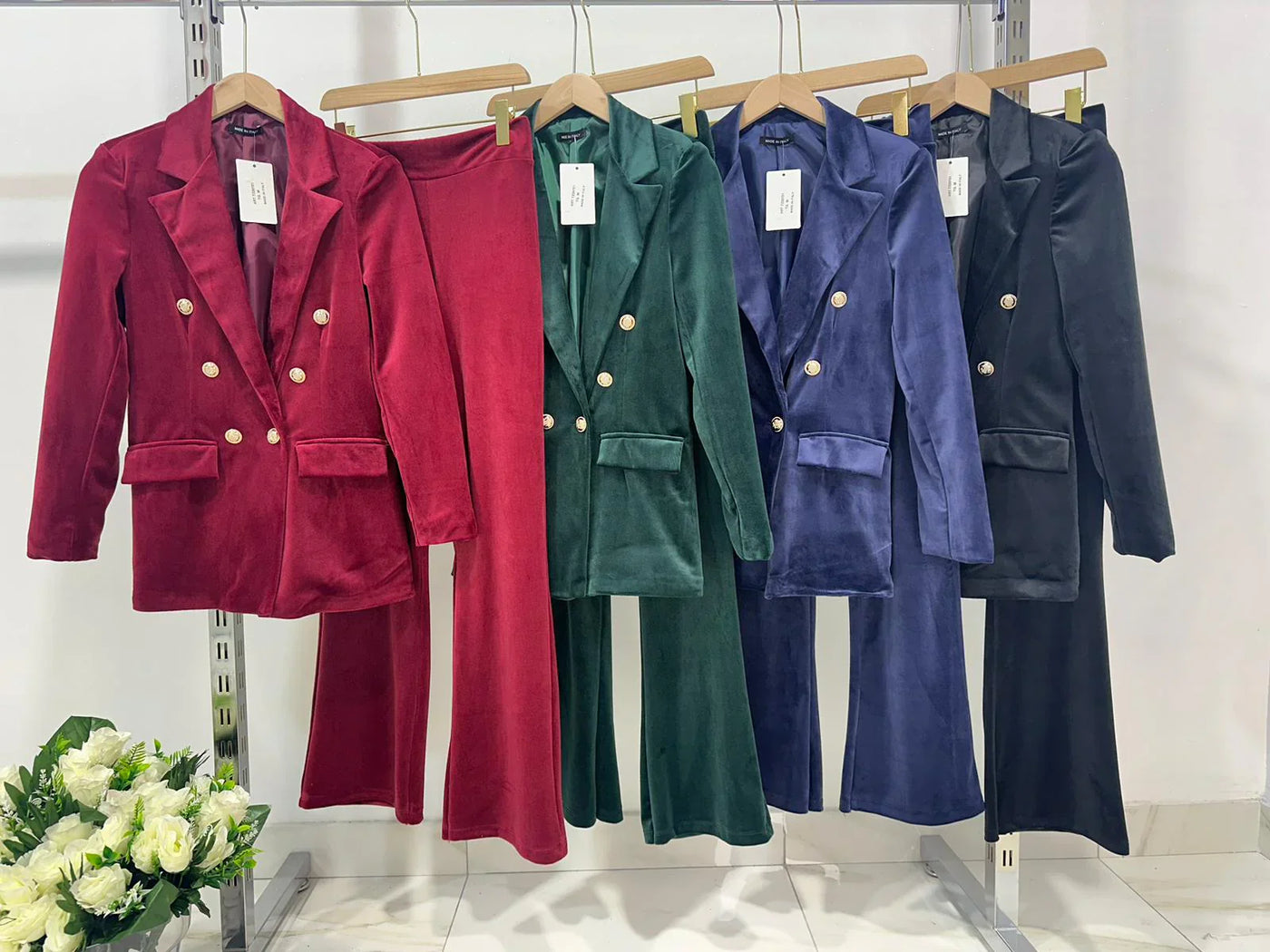 Verona | Eleganter Damen-Blazer aus feinem Samtstoff