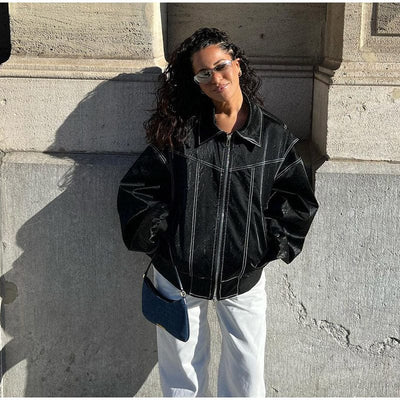 SASSA - Reißverschlussmantel mit Umlegekragen