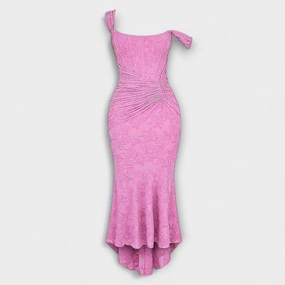 Eloura – Korsettkleid in zartem Rosaton