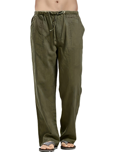 Sommerhosen aus Baumwolle-Leinen - Doriano