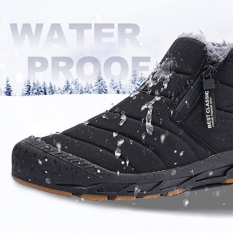 ANDRE |    Warme, wasserdichte Outdoor-Schneestiefel mit Kunstfellfutter für den Winter