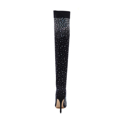 NINA ✨Glitzernde Faux-Diamanten-Kniestiefel für Frauen✨