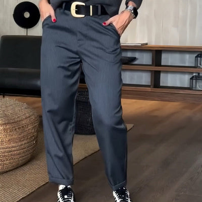 Mathilda | Streifen Anzughosen