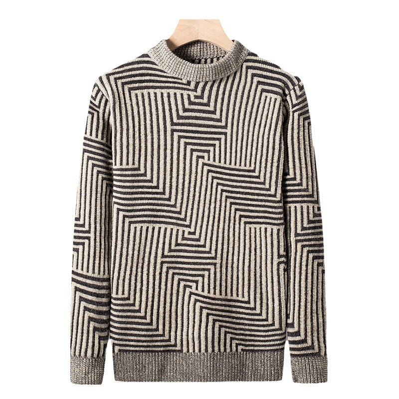 Eleganter gemusterter warmer Pullover - Bernhard