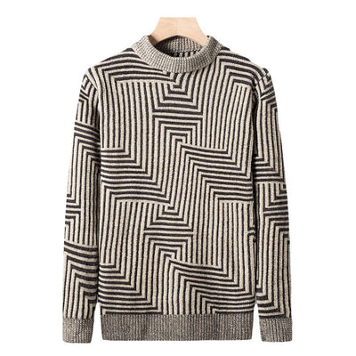 Eleganter gemusterter warmer Pullover - Bernhard