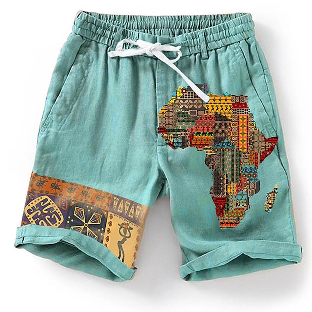 Stylische Grafik-Shorts mit 3D-Druck für den Sommer - Gaudenz