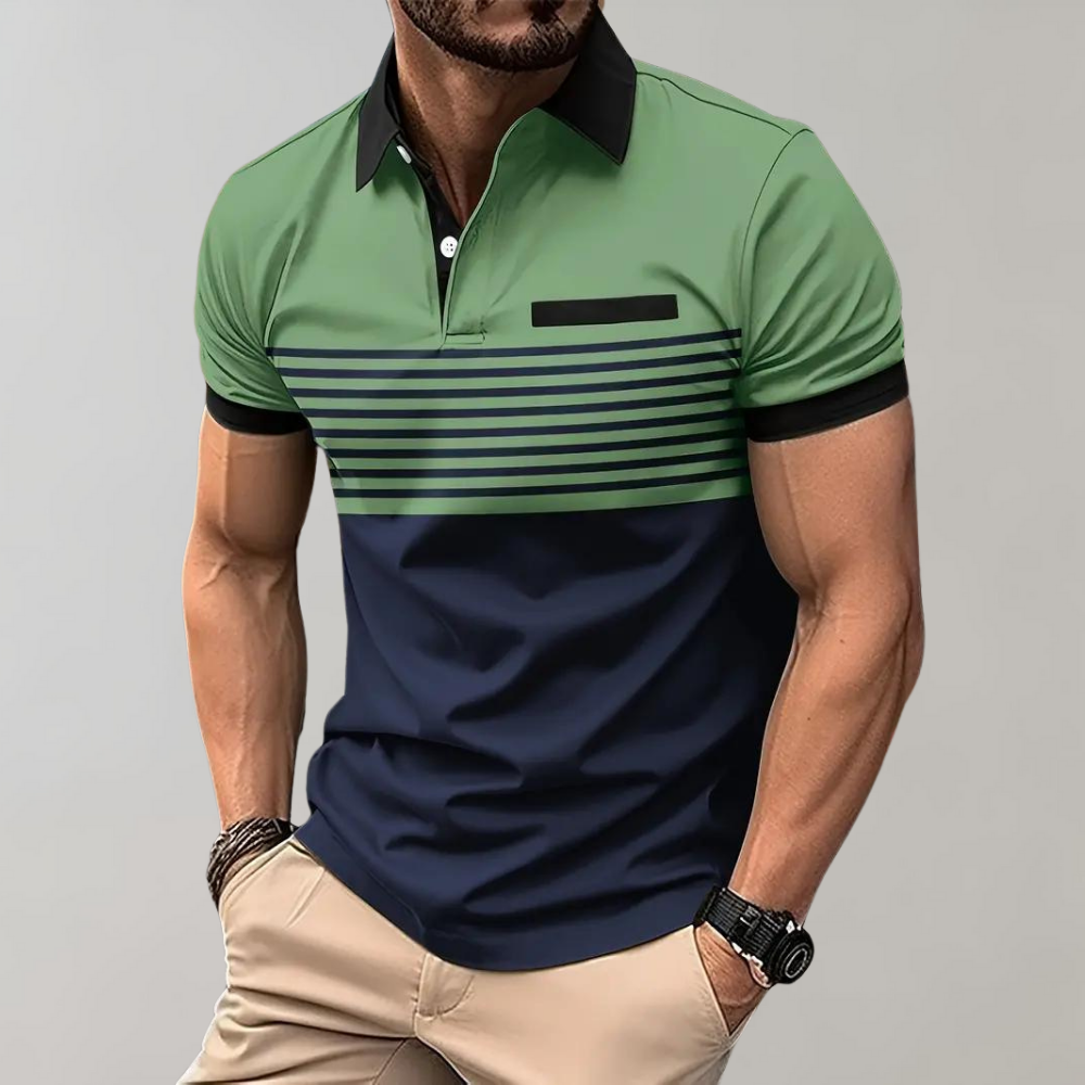 Stylisches gestreiftes Polo für den Sommer  - Georgius