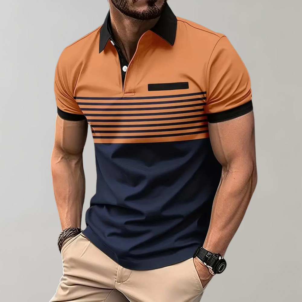Stylisches gestreiftes Polo für den Sommer  - Georgius