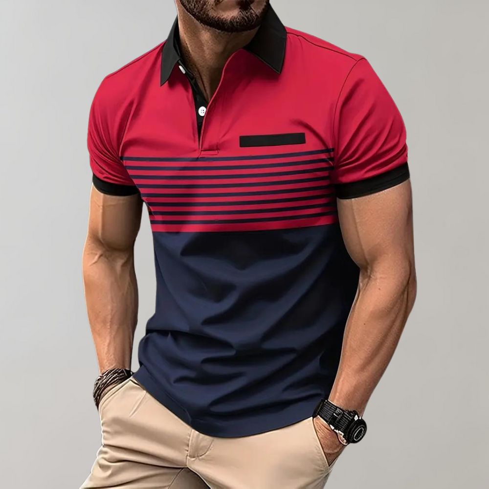 Stylisches gestreiftes Polo für den Sommer  - Georgius