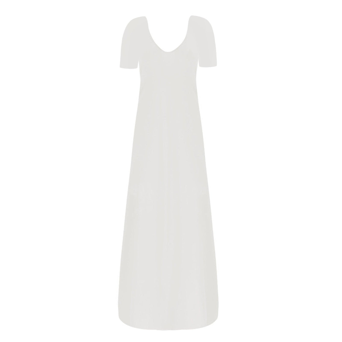 THALIA - Lässiges langes Kleid mit kurzen Ärmeln