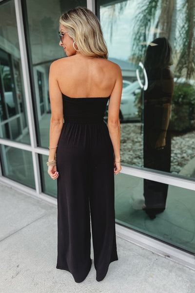 Lobke | Schulterfreier Sommer-Jumpsuit mit Stil