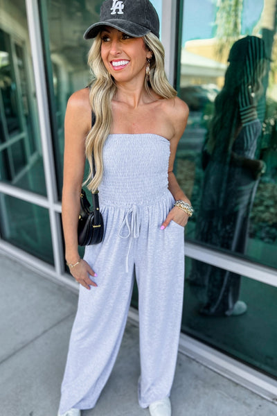 Lobke | Schulterfreier Sommer-Jumpsuit mit Stil