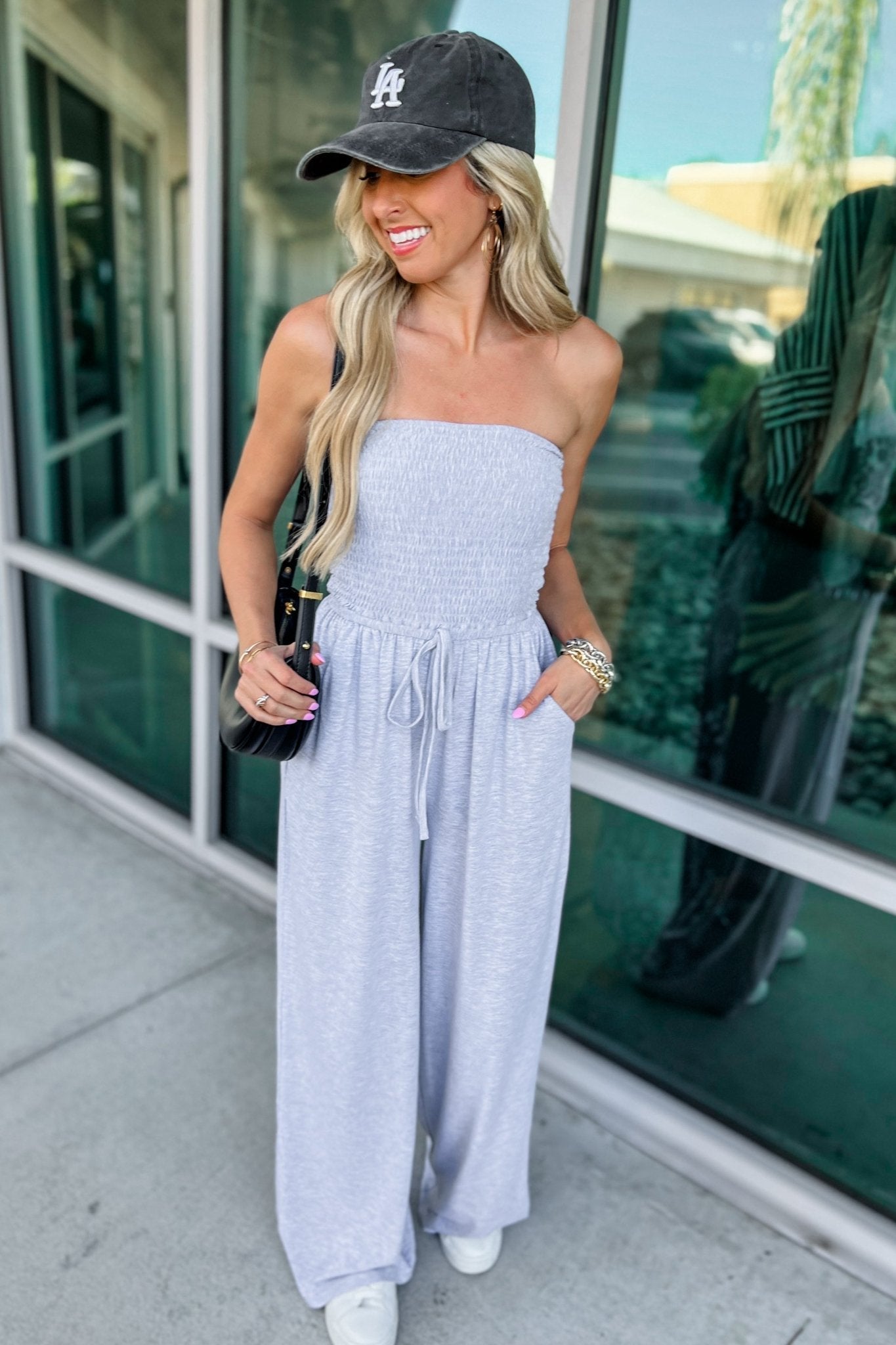 Lobke | Schulterfreier Sommer-Jumpsuit mit Stil