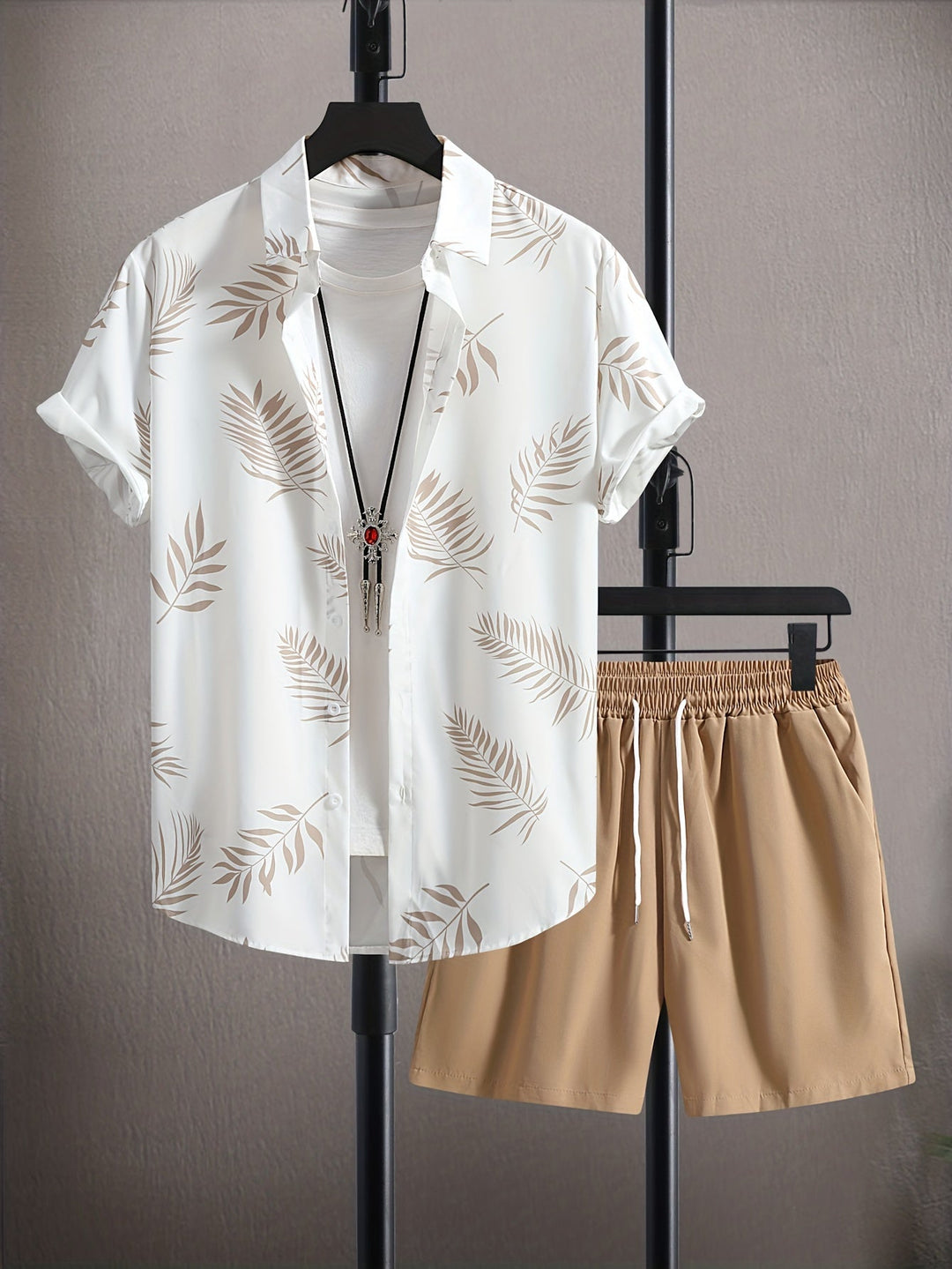 Tropisches Strand-Shirt & Shorts-Set - Georgio