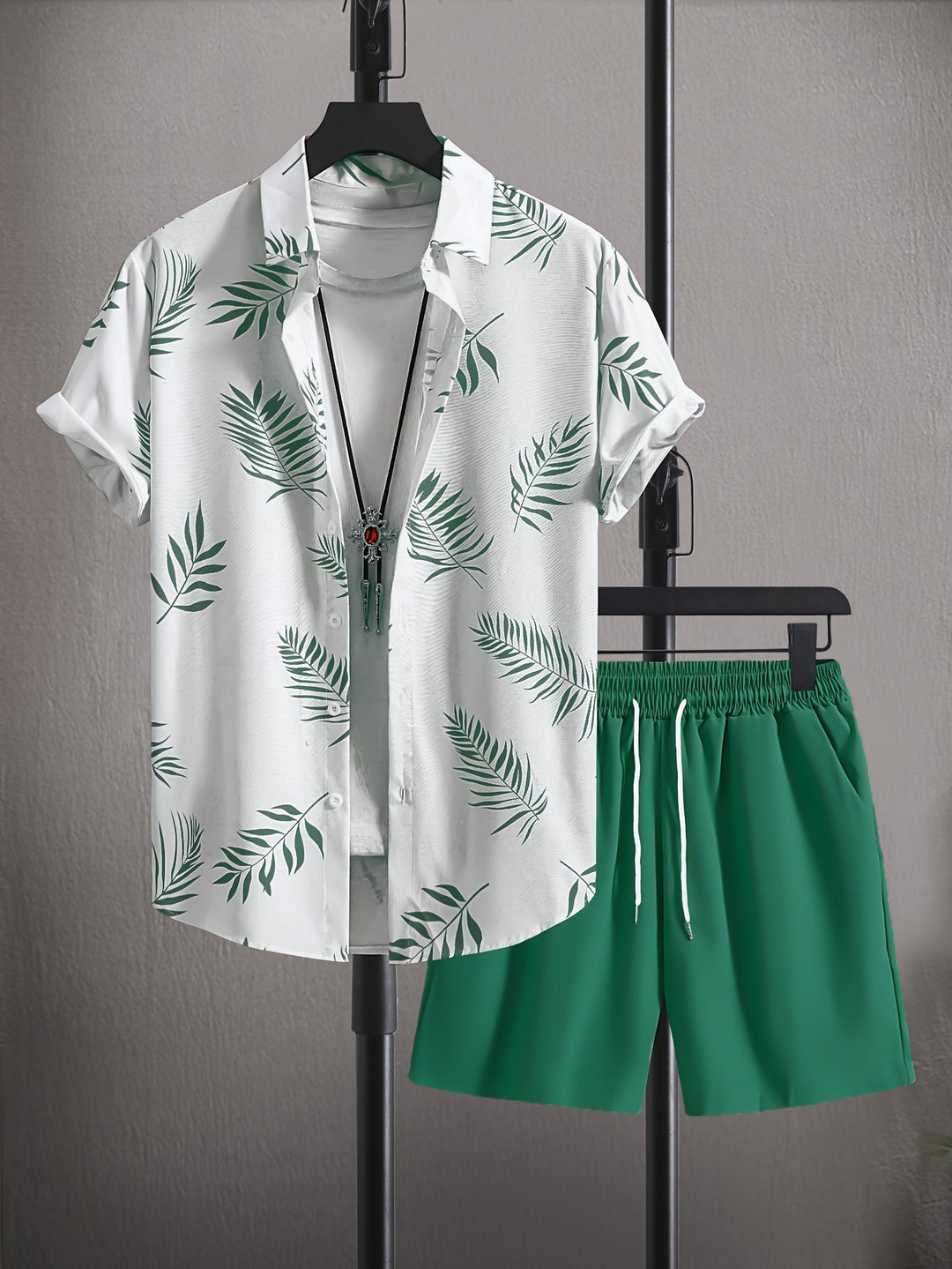 Tropisches Strand-Shirt & Shorts-Set - Georgio