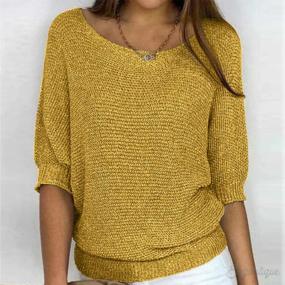 Maxine | Gemütlich schicker lockerer Strickpullover