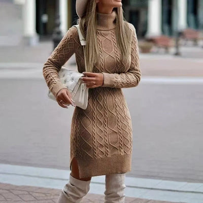Alice - Langärmeliges Strickkleid für Frauen