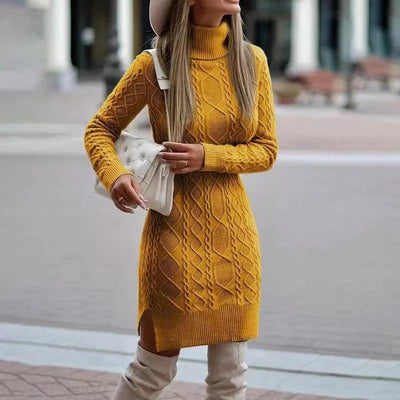 Alice - Langärmeliges Strickkleid für Frauen